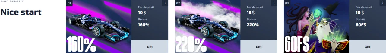 Бонус за втори депозит F1
