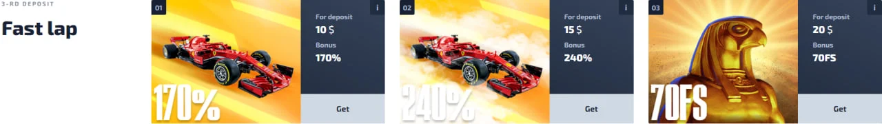 Бонус за трети депозит F1