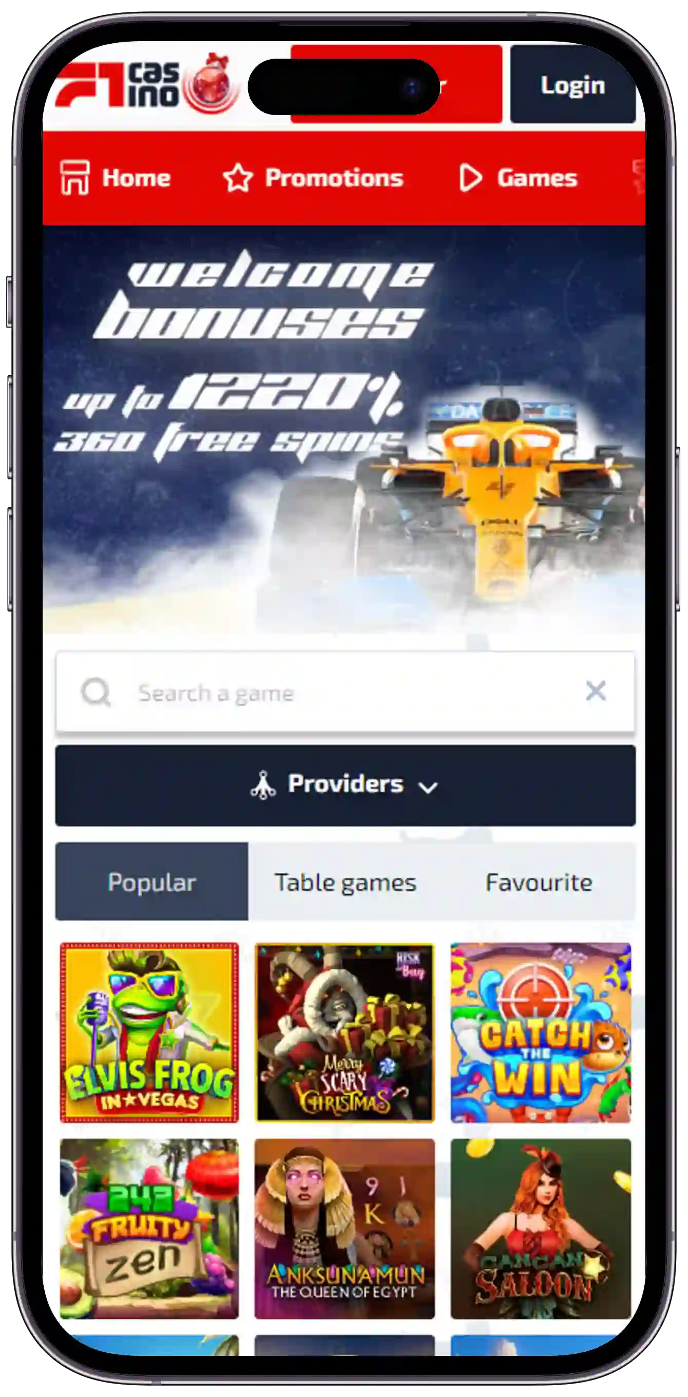 Мобилна версия на F1